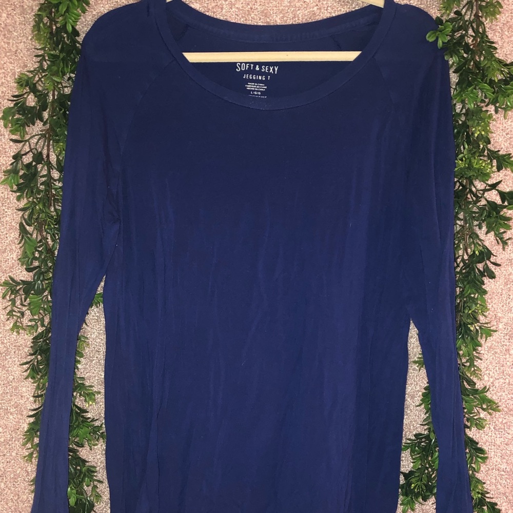 American Eagle - Blue Long Sleeve Tee - Size L
